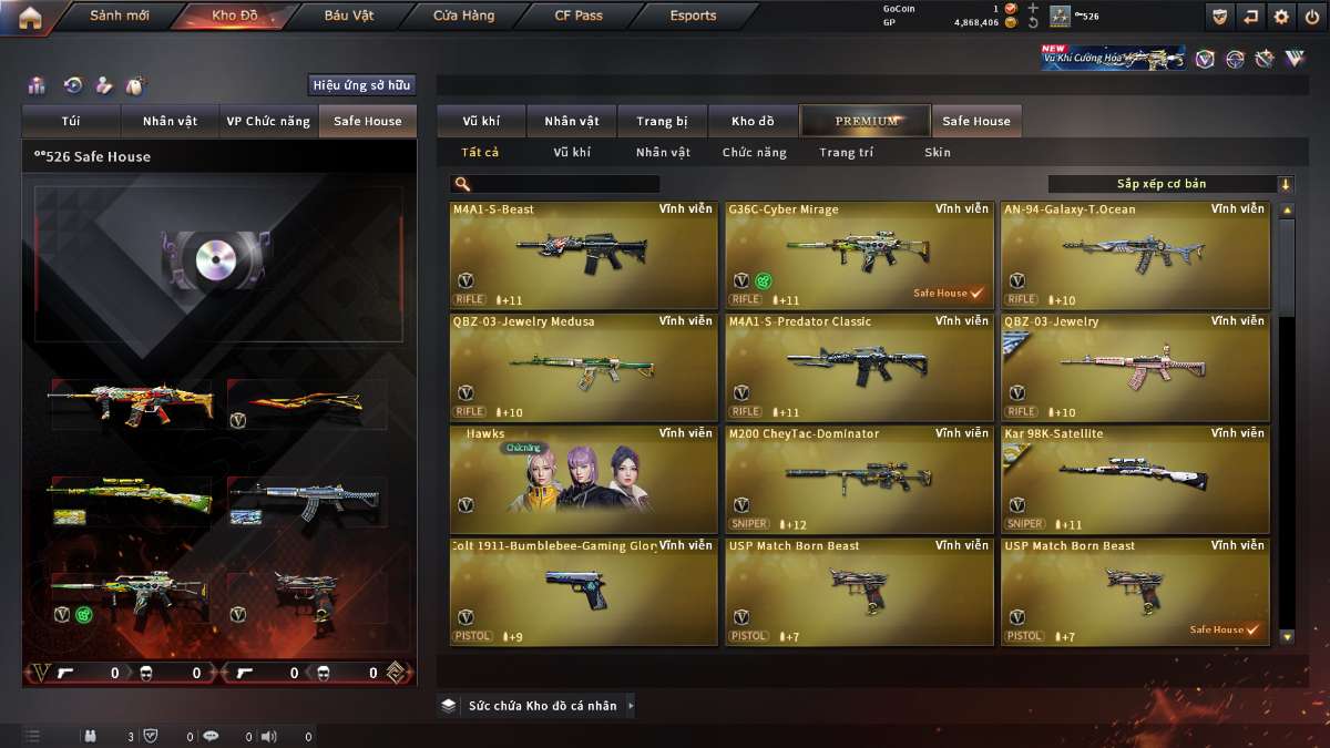 shop acc cf uy tin gia re